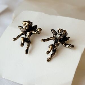 Angel Stud Earrings Cherub Guardian Religioua Christian Spiritual